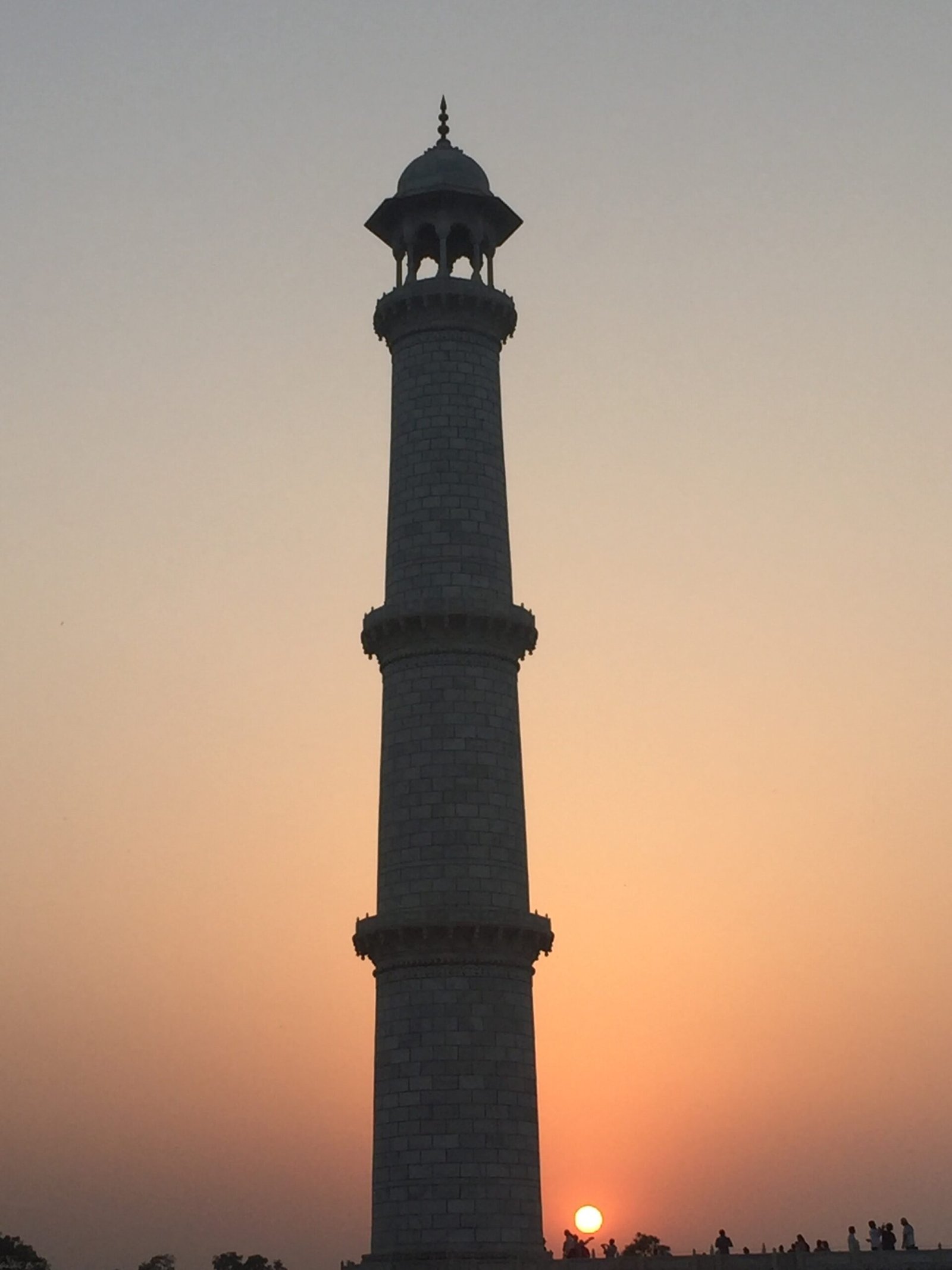 Qutub Minar at sunset Delhi India