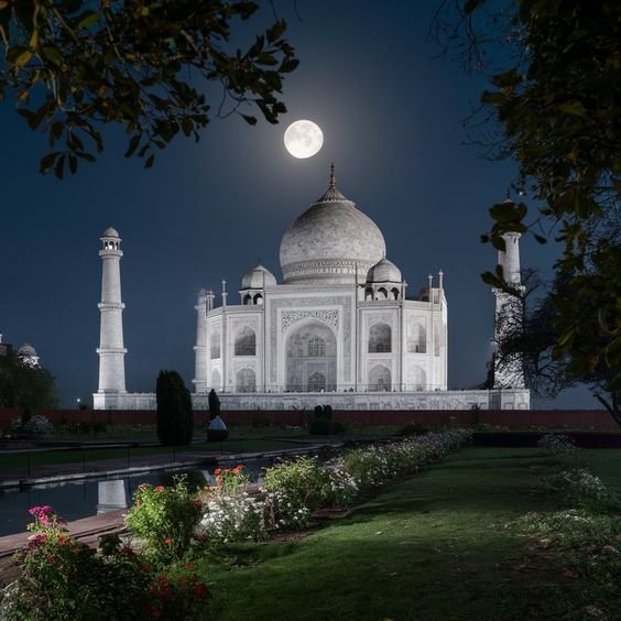 Taj mahal full moon night tour